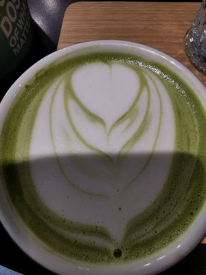 Matcha latte at Nutriento in Cluj-napoca
