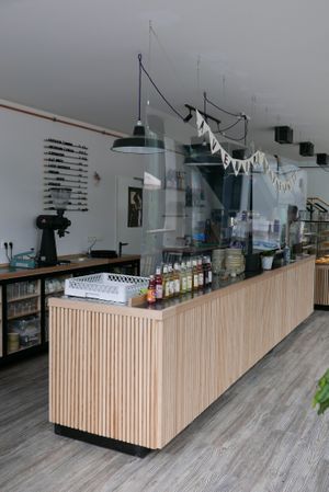 the interior at Avenir Rösterei in Lueneburg