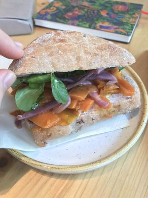 vegan carrot salmon   at Avenir Rösterei in Lueneburg