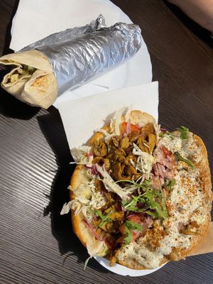 veganer Cig köfte Dürum und veganer Döner  at City Kebap in Feldkirch