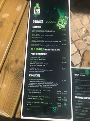 Drinks  at Tiki - Healthy Food Cave in Ericeira