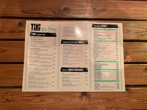 new menu at Tiki - Healthy Food Cave in Ericeira