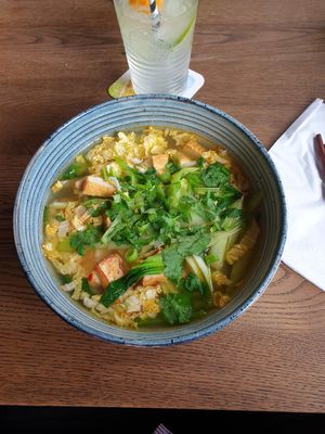 NO. 24 HAUPTGER. NUDELSUPPE M. TOFU #Veganuary at Non Fusion in Siegen