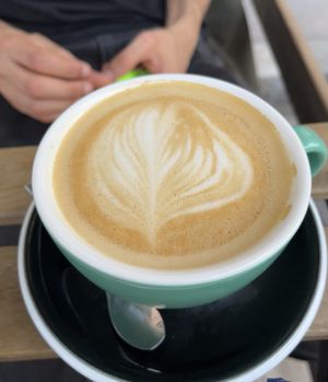 Oat milk latte  at Louisana in Lyon