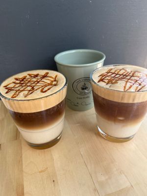 Caramel Freddo Latte - Original Stopover Greek Style! at CAFE Stopover - Specialty Coffee & Banana Bread Bakery in Aachen