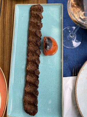 Vegan (and gluten-free) kebab  at Köşebaşi in Istanbul