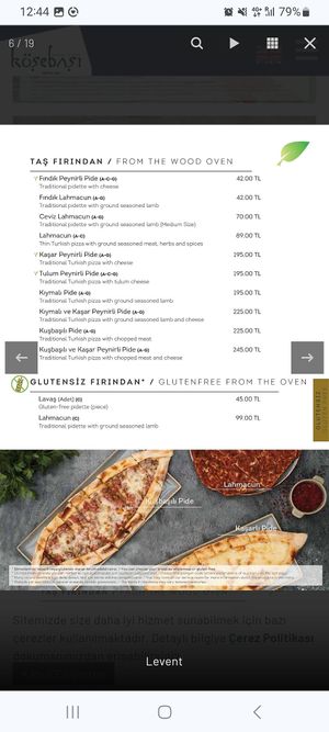 Menu3 at Köşebaşi in Istanbul