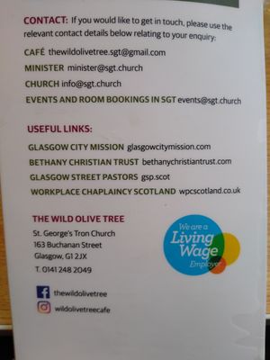 Links at The Wild Olive Tree in Glasgow