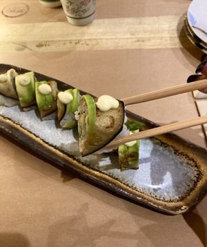 GF ‘Vegan Monday’ uramaki roll  at Sushi And Salad in Ely