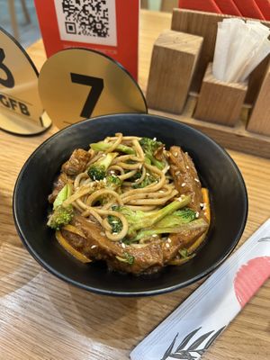 Teriyaki udon I guess   at Good Food Bowl in Moscow