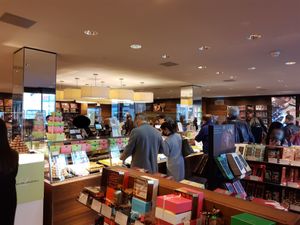 Pastry shop interior at Confiserie Sprüngli in Zurich