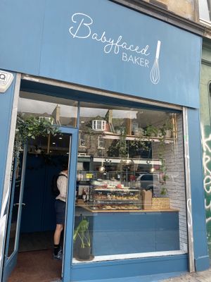Shopfront  at Babyfaced Baker in Edinburgh