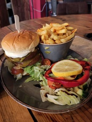 Burger at Cafe Morso in Coventry