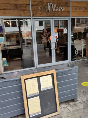 Outside at Cafe Morso in Coventry