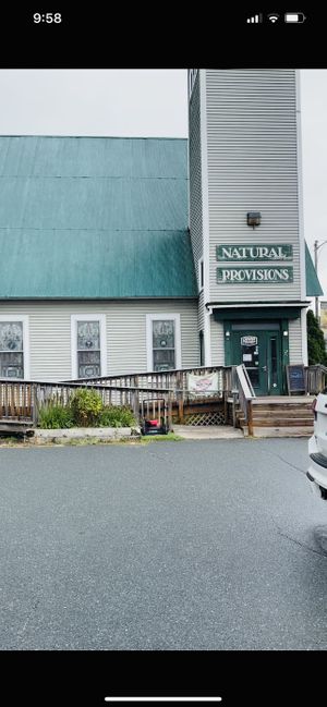 Storefront  at Natural Provisions in St Johnsbury