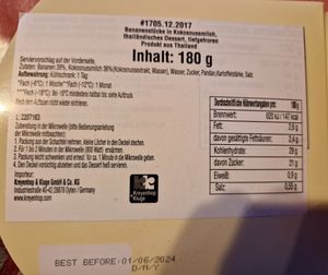 Banane in Kokosnussmilch at Tain Kim Heng Supermarkt in Oberhausen