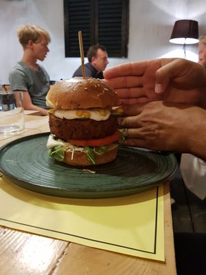 This was the vegetarian option at Bubalus Burger Bar in Trogir