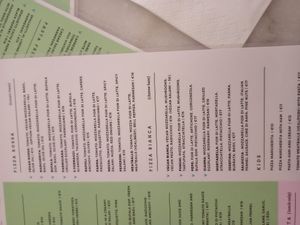 V is for veggie, vegan is written at Chicago Trattoria in Brussels