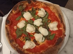 Vegan rossa at Chicago Trattoria in Brussels