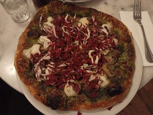 Vegan bianca at Chicago Trattoria in Brussels