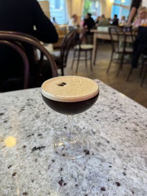 Espresso martini  at Chicago Trattoria in Brussels