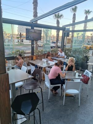 Seats outside at Suzie Q in Gzira