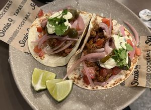 Vegan tacoos  at Suzie Q in Gzira
