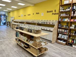 Inside the shop  at The Wholesome Weigh in Hitchin