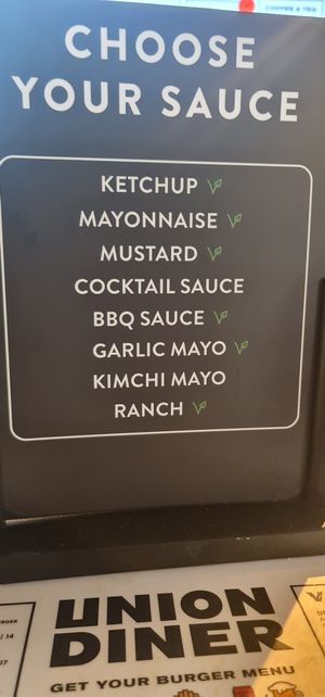 Sauces at Union Diner - Bellevue in Zurich