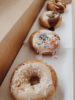Vegan donut selection was great 😍 Photo by Nicole Plunkett at Parlor Doughnuts in Miramar Beach