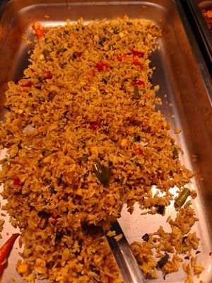 Fried rice (plain rice is available) at Vegie Tribe in Melbourne