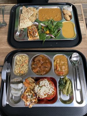 Vegan buffet at Vegie Tribe in Melbourne