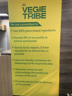 The owners values & vibes were so lovely, very happy to support his business  at Vegie Tribe in Melbourne