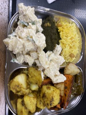 lunch special (sorry pic so blurry😵‍💫)  at Vegie Tribe in Melbourne