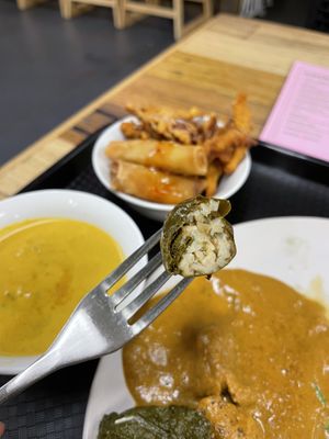 Wine leaves  at Vegie Tribe in Melbourne