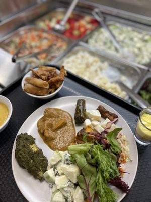 Delicious feast  at Vegie Tribe in Melbourne