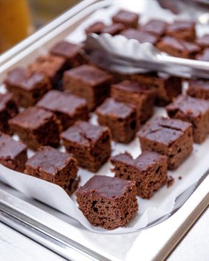 Savoury, sweet, hot and cold, you'll find it all on our 100% vegan buffet! Available daily from 11 am! at Vegie Tribe in Melbourne