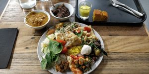 All-you-can-eat vegan buffet at Vegie Tribe in Melbourne