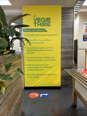 Vegie Tribe commitments  at Vegie Tribe in Melbourne