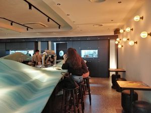 Restaurant decor at Analogue Initiative in Central Singapore