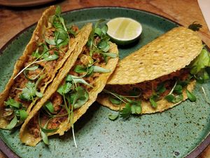 Jackfruit tacos at Analogue Initiative in Central Singapore
