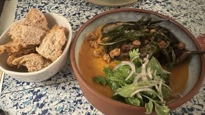 Curry and eggplant   at Analogue Initiative in Central Singapore