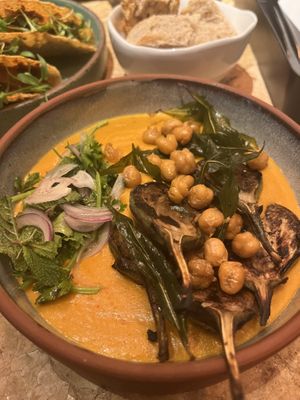 Eggplant curry  at Analogue Initiative in Central Singapore