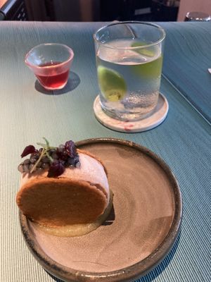 Roasted almond ice cream sandwich  at Analogue Initiative in Central Singapore