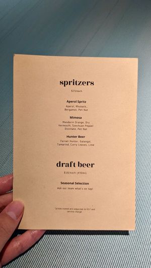 Fully vegan menu at Analogue Initiative in Central Singapore