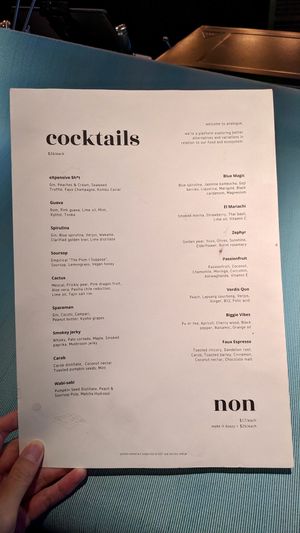 Fully vegan menu at Analogue Initiative in Central Singapore