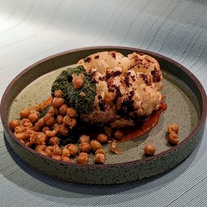 Vegan Roasted Cauli at Analogue Initiative in Central Singapore