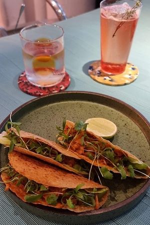 Jackfruit tacos at Analogue Initiative in Central Singapore