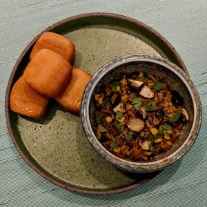 Vegan Mantou at Analogue Initiative in Central Singapore