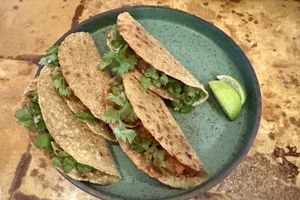 Jackfruit tacos  at Analogue Initiative in Central Singapore